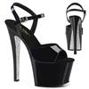 Pleaser - SKY309CRS Sandale à bride à la cheville, Pole dance chaussures - Chaussures de pole dance - Noir Product image